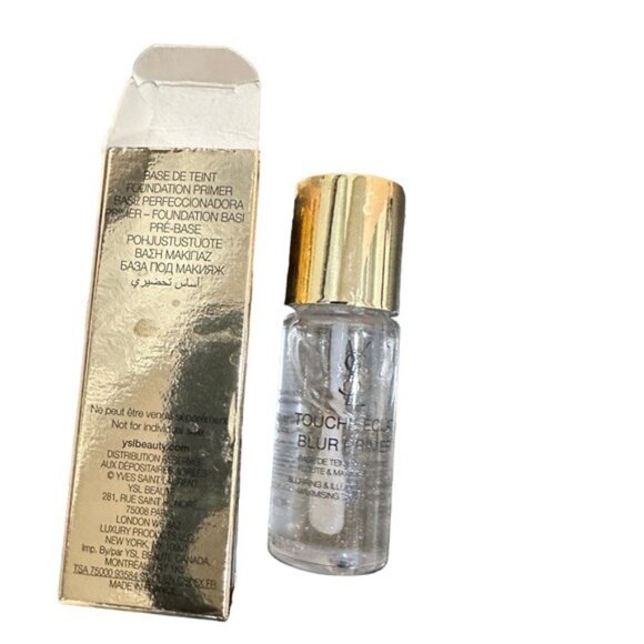 YSL TOUCHÉ ECLAT BLUR PRIMER SILVER NEW 10 ML TRAVEL SIZE MAXIMIZE SKIN … - Picture 3 of 4